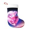 BONDIJ Pretty Diamond Christmas Stockings with White Cuff Plush Xmas Stockings Personalized Christmas Hanging Stockings Decorations for Family Holiday Christmas Decor view 3
