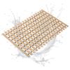 Shuonuo Shower Mat Non Slip Bathtub Mat and Drain Hole Shower Mat and Drain Holes 4FTx9FT Bath Mat for Tub & Shower. Dry, Easy to Cut,for Tub & Shower(Beige) view 1