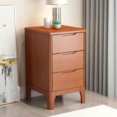 All Solid Wood Nightstand With 3 Drawers,Bedside Table For Bedroom Furniture,night Stand With Drawer Tall 65cm/25.6in,End Table For Bedroom/Living Room,Practical Mid Century Side Table ( Color : Begon