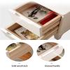 All Solid Wood Nightstand With 3 Drawers,Bedside Table For Bedroom Furniture,night Stand With Drawer Tall 65cm/25.6in,End Table For Bedroom/Living Room,Practical Mid Century Side Table ( Color : Begon view 3