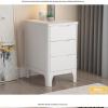 All Solid Wood Nightstand With 3 Drawers,Bedside Table For Bedroom Furniture,night Stand With Drawer Tall 65cm/25.6in,End Table For Bedroom/Living Room,Practical Mid Century Side Table ( Color : Begon view 4