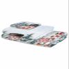 Yukro 3 Piece Bath Towel Set, Christmas Snowman Xmas Tree Winter 1 Bath Towel, 1 Hand Towel and 1 Wash Cloth Microfiber Towel, Highly Absorbent Ultra Soft Towels for Bathroom Pool Gym view 2
