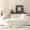 Funny Fuzzy Couch Cover Sofa Covers Washable Sectional Couch Cushion Covers for 3 Cushion Couch Sofa Pet Friendly Sofa Slipcovers Super Cozy Plush Thick Rabbit Plush Sofa Cushion ( Color : Beige , Siz view 2