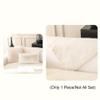 Funny Fuzzy Couch Cover Sofa Covers Washable Sectional Couch Cushion Covers for 3 Cushion Couch Sofa Pet Friendly Sofa Slipcovers Super Cozy Plush Thick Rabbit Plush Sofa Cushion ( Color : Beige , Siz view 3