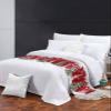 Christmas Bed Runner for Full/ Queen Size Bed, Red Gnomes Xmas Tree Silver Pine Tree Bedspread Protector Slipcover Bed Scarf for Foot Bed Runners & Scarves for Bedroom Hotel Wedding Room 83x20 Inches view 2