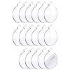 INEOUT Acrylic Christmas Ornament Blank Transparent Acrylic Circle DIY Blank Clear Christmas Round Acrylic Ornament for DIY view 1