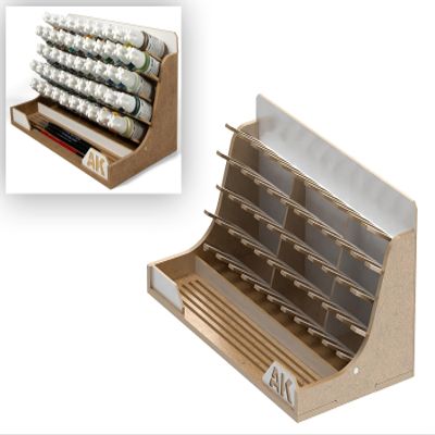 AK Tool AKORG17 Modular Organizer 17ml (Capacity for 52 Jars)
