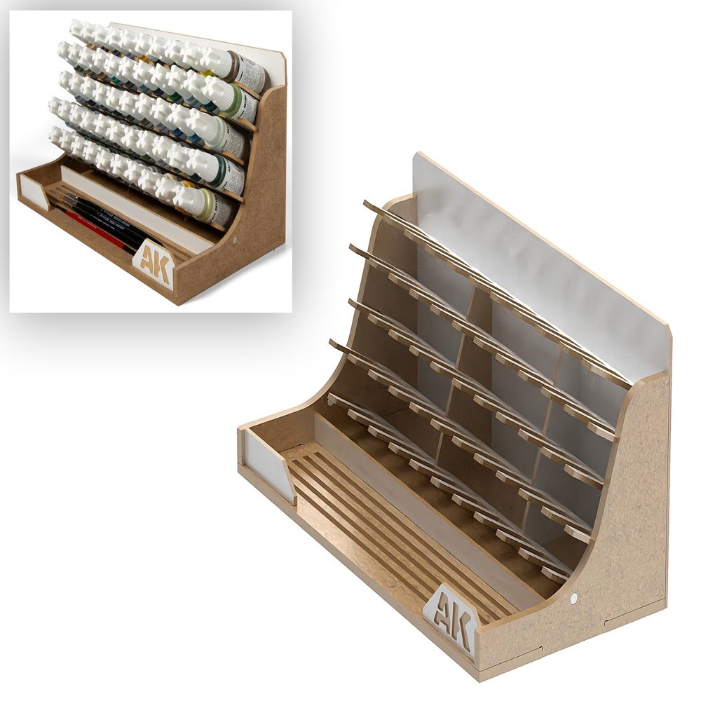 AK Tool AKORG17 Modular Organizer 17ml (Capacity for 52 Jars)