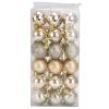 36 Pcs 40mm/1.6 Inch Christmas Tree Balls Ornaments, Shatterproof Hanging Decorations Xmas Pendant for Festival Holiday Party Xmas Tree Decor Holiday(Gold) view 1