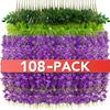 Alotiki Wisteria Hanging Flowers,Fake Hanging Flowers,Wisteria artificiales Garland for Home Wedding Arch Floral Party Garden Ceremony Outdoor Decor,3.6 feet Long(108,Purple) view 1