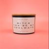 Custom Label Candle/10 oz Jars with Bamboo Lids/Custom Candle/Personalized Candle/Jar Candle/Soy Wax/Cool Candle/Beautiful Candle (Jar Colour: Black Matte, Scent: Unscented) view 2