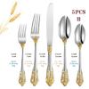 Cutlery Set 2Set Stainless Steel Flatware Set For Wedding Silverware Gold Plated Cutlery 02 view 2