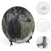 Africa Wildlife Animals Decorative Plate for Kitchen Accent Ceramic Wall Hanging Souvenir with Display Stand Home Decor Collectible Plate for Wedding Holiday Party Supplies 6" view 4