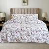 Elegant Comfort Ultra Soft 4-Piece 100% Turkish Cotton Flannel Sheet Set - Holiday Christmas Flannel Sheets, Warm and Cozy Premium Quality, Deep Pocket Fitted Sheet- King, Cardinal view 2