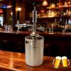 Tissting 4" Stainless Steel Keg Party Pump, Heavy-Duty Draft Beer Tap with D Type Coupler & Handle - Portable Picnic Pump for Homebrew, Backyard Gatherings & Parties (#1) view 3