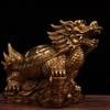 burid Pure Copper Dragon Turtle Sculpture Crafts Office Statue Dragon Turtle Auspicious Beast Living Room Store Decoration Gift view 3