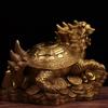 burid Pure Copper Dragon Turtle Sculpture Crafts Office Statue Dragon Turtle Auspicious Beast Living Room Store Decoration Gift view 4