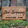 Personalized New Home Plaque with Family Names  Custom Established Date Wall Art, Housewarming or Realtor Gift view 2