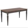Sunset Trading Dakota 60-78" Rectangular Expandable Butterfly Leaf Dining Table | Distressed Brown and Ash Gray Solid Wood | Space-Saving Kitchen Furniture | Seats 4, 6, 8 view 1