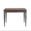 Sunset Trading Dakota 60-78" Rectangular Expandable Butterfly Leaf Dining Table | Distressed Brown and Ash Gray Solid Wood | Space-Saving Kitchen Furniture | Seats 4, 6, 8 view 4