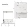 Aiuyesuo Modern Queen Size Murphy Bed, 68-inch Cabinet Bed Folding Wall Bed with Desk Combo Perfect for Guest Room,Study, Office, Long-Lasting Furniture view 2