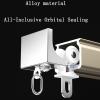 Black Ceiling Curtain Track, Room Divider Curtain Rod, Ceiling Wall Mount Curtain Sliding Track System Set, Room Divider, with Silent Pulleys, Great for Installing Curtains (Color : Black (Side Mount view 3