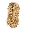 BEIJIALY 10m Artificial Leaf Rope Vine Garland Weaving Hemp Rope Burlap Leaf Ribbon, Fake Hanging Plants Leaves for DIY Home Craft Wedding Party Decor(Gold) view 1