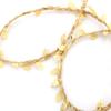 BEIJIALY 10m Artificial Leaf Rope Vine Garland Weaving Hemp Rope Burlap Leaf Ribbon, Fake Hanging Plants Leaves for DIY Home Craft Wedding Party Decor(Gold) view 3