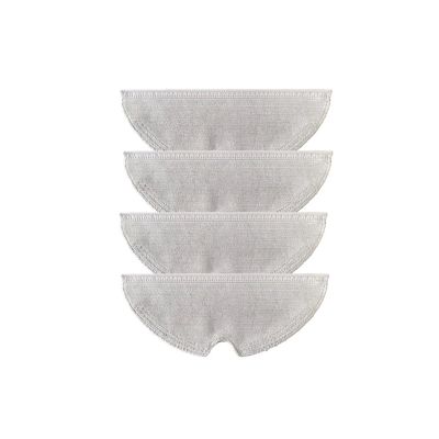 KAFTKO Vacuum Cleaner Main Side Brush HEPA Filter Mop Rag Main Brush Cover Replacement Accessory. Compatible for Dreame D9 Trouver Finder RLS3 (Color : Mop Rag 4PC)