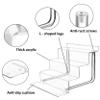 AMT Acrylic Riser Display Stand, 100% Acrylic Clear 4-Tier Organizer for Figures, Cupcake, Perfume, Sunglasses (9 inch x 2.75 inch) 3-pack view 3