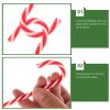 Beaupretty 6 Pack Santa Claus Cane Christmas Tree Decorations Giant Candy Cane Ornaments for Christmas Tree view 3