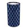 Large Waterproof Laundry With Handles, Easy Storage Basket, Freestanding Laundry Hamper, Tall Clothes Hamper Compatible with Navy Nautical Anchor view 1