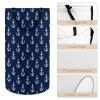 Large Waterproof Laundry With Handles, Easy Storage Basket, Freestanding Laundry Hamper, Tall Clothes Hamper Compatible with Navy Nautical Anchor view 4