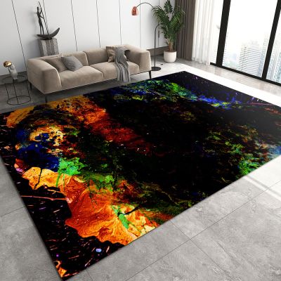 Abstract Colorful Painting Style Area Rug, Simple Fashion Art Outdoor Carpet, Decorative Carpet Non-Slip Area Rugs, Suitable for Kids Boys Girls Game Room Living Room Bedroom 6x8ft