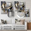 DesignQ Metal Art Wall Decor Abstract Harmony Shapes and Lines I - Wall Art For Living Room, Wall Art Bedroom, Dining Room Wall Decor view 4