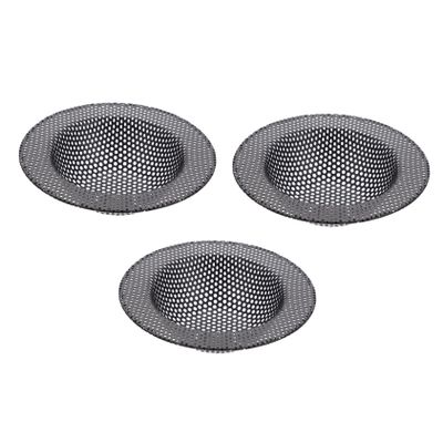 VekkEr Bath Plug Hair Catcher,Shower Drain Cover,3pcs Floor Drain Filter Stainless Steel Strainer Floor Drain Strainer Floor Sink Sewer Drain Covers Sink Net Filter