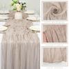 12 Pcs Cheesecloth Table Runner 10FT Rose Brown Runner for Tables Gauze Fabric 35 x 120 Inches Long Boho Table Runner Decor Rustic Sheer Runner for Wedding Birthday Bridal Shower Party (Rose Brown) view 2