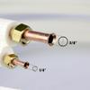 TAUROX 50FT Mini Split Line Set 1/4" & 3/8" O.D Copper Pipes Tubing and 3/8" White Thickened PE Insulation Coil, for Mini Split Air Conditioning or Heating Pump Equipment and HVAC with Flared Nuts. view 4