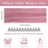 12 Pieces Dusty Rose Cheesecloth Table Runner 10FT Pink Runner for Tables Gauze Fabric Boho 35 x 120 Inches Long Table Runner Decoration Rustic Sheer Runner for Wedding Baby Birthday Party Dusty Rose view 3