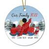 DOREENABE Custom Family Christmas Ornament 2022 Xmas Decor Family Ornament with Dog Cat Couple Gifts Holiday Wedding Party Decoration Dog Owner Christmas Keepsake Pet Ornaments view 1