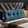 Gujuja Headboard Wedge Pillow Soft and Skin Friendly Reading Pillow Detachable Full Size Bed Back Rest Pillow for Sofa,Bed,Bay Window,59 * 9.05 * 19.6 Inches,Light Blue view 1