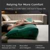 Gujuja Headboard Wedge Pillow Soft and Skin Friendly Reading Pillow Detachable Full Size Bed Back Rest Pillow for Sofa,Bed,Bay Window,59 * 9.05 * 19.6 Inches,Purple view 2