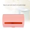 Trash Bag Dispenser Holder, Pink Garbage Bag Dispenser Roll Holder Wall Mount Trash Bag Holder Dispenser Kitchen Single Side Loaded Organizer view 4