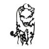 SIGNLEADER Metal Wall Art Decor Leopard Minimalist Modern Abstract Wall Sculpture Hangings Home Decoration for Living Room, Bedroom, Bathroom, Kitchen, Outdoor - 36" Black view 2