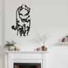 SIGNLEADER Metal Wall Art Decor Leopard Minimalist Modern Abstract Wall Sculpture Hangings Home Decoration for Living Room, Bedroom, Bathroom, Kitchen, Outdoor - 36" Black view 3