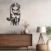 SIGNLEADER Metal Wall Art Decor Leopard Minimalist Modern Abstract Wall Sculpture Hangings Home Decoration for Living Room, Bedroom, Bathroom, Kitchen, Outdoor - 36" Black view 4