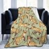 Animals Hyena Pattern Fleece Blanket Throw Warm Super Soft Comfort for Travel Outdoor Home 50"x40" view 1