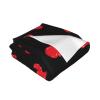 Red and Black Hearts Pattern for Valentine's Day Blanket Gifts Funny Throw Blanket Flannel Blanket Ultra-Soft Blanket Fuzzy Blanket Plush Blanket Soft Cozy Lightweight Blanket for Sofa Bed 40"x30" view 3