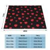 Red and Black Hearts Pattern for Valentine's Day Blanket Gifts Funny Throw Blanket Flannel Blanket Ultra-Soft Blanket Fuzzy Blanket Plush Blanket Soft Cozy Lightweight Blanket for Sofa Bed 40"x30" view 4