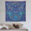 ZhiRain Hippie Bohemian Mandala Tapestry Wall Hanging Indian Gypsy Abstract Flower Floral Texture Print Tapestries Home Decor for Living Room Bedroom Apartment Farmhouse Dorm 60"x60" view 1